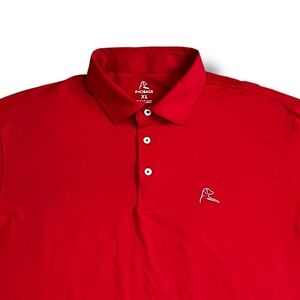 Rhoback Performance Polo Men’s XL Red Short sleeve Golf Preppy Business Casual